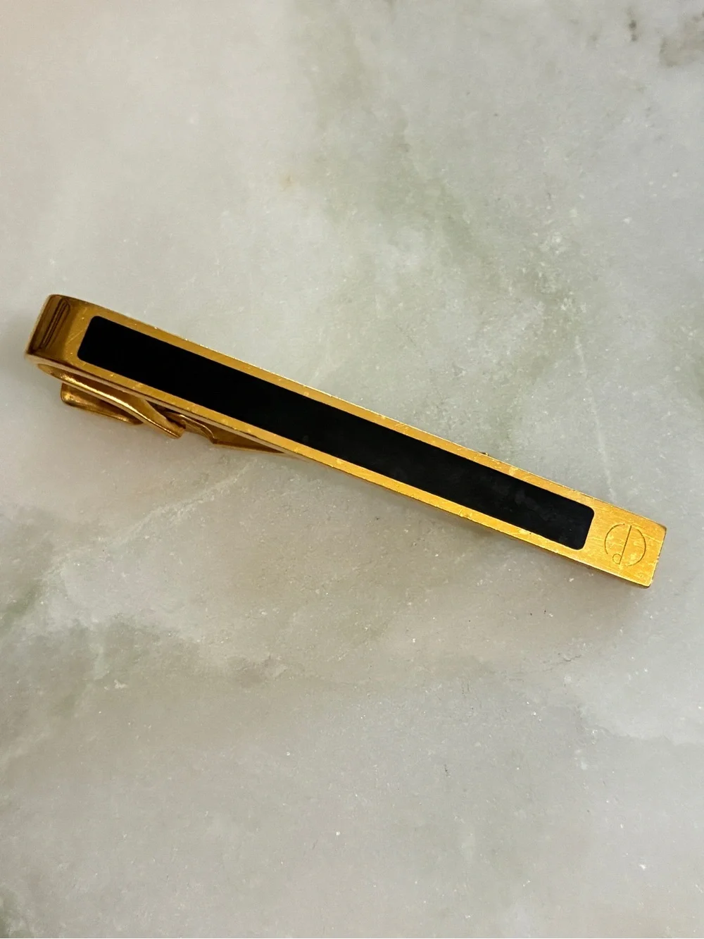 Dunhill Cuff Links + Tie Clip Set